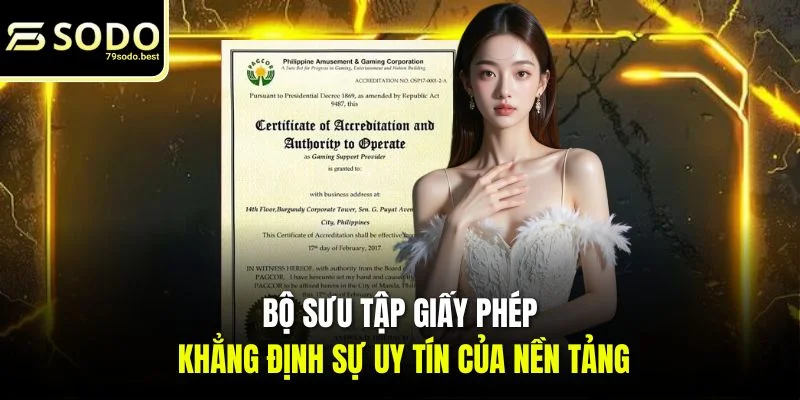 Giấy Phép Hoạt Động 79SODO - Chứng Nhận Sân Chơi Uy Tín - givip