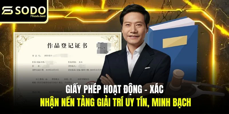 Giấy Phép Hoạt Động 79SODO - Chứng Nhận Sân Chơi Uy Tín - givip